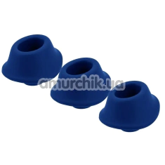 Набір насадок на симулятор орального сексу для жінок Womanizer Premium, Classic (Size M), синій - Фото №1
