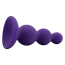 Анальна пробка Alume Triple Bead Anal Plug S, фіолетова - Фото №3