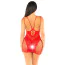 Платье Leg Avenue Lace and Net Mini Dress With Dual Strap, красное - Фото №5