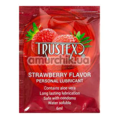 Оральный лубрикант Trustex Strawberry Flavor - клубника, 6 мл - Фото №1