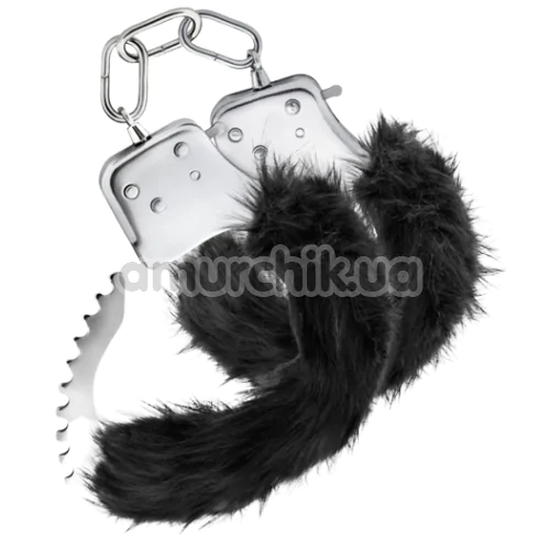 Наручники Temptasia Plush Fur Cuffs, черные