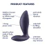 Анальная пробка с вибрацией Satisfyer Power Plug, фиолетовая - Фото №7