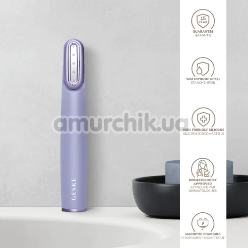 Ліфтинг-масажер для обличчя з поворотною голівкою Geske Skin Firming Wand 7 in 1, бузковий