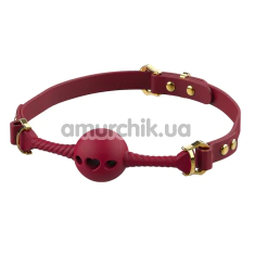 Кляп Upko Desire for Mouth Bondage Collection-Middle Heart-shaped Breathable Mouth Gag, красный - Фото №1