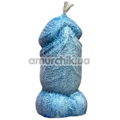 Свічка у вигляді пеніса VidDushi Свічун - вечірній Париж, синя - Фото №1