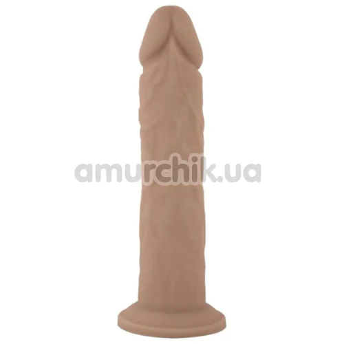 Фалоімітатор Silexd Liquid Silicone Dildo Model 2 Size 8, тілесний