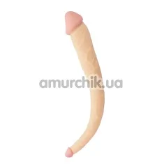 Двосторонній фалоімітатор BigStuff 15 Inch, 38 см тілесний - Фото №1
