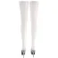 Чулки Cottelli Legwear Halterlose Strumpfe Hold-Up Stockings 2520044, белые - Фото №4