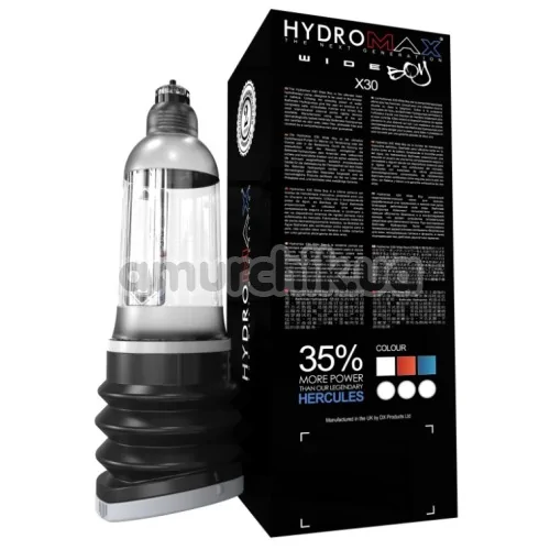 Гидронасос для увеличения пениса Bathmate Hydromax X30 Wide Boy, прозрачный
