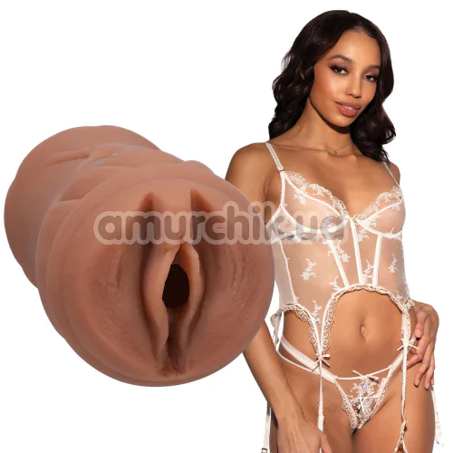Искусственная вагина Signature Strokers Alexis Tae Pocket Pussy, коричневая