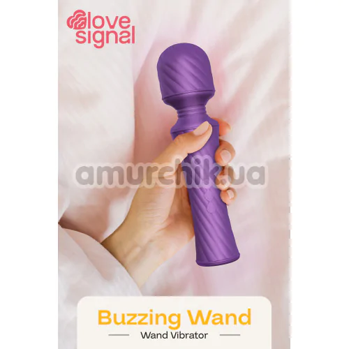 Універсальний вібромасажер Love Signal Buzzing Wand, фіолетовий