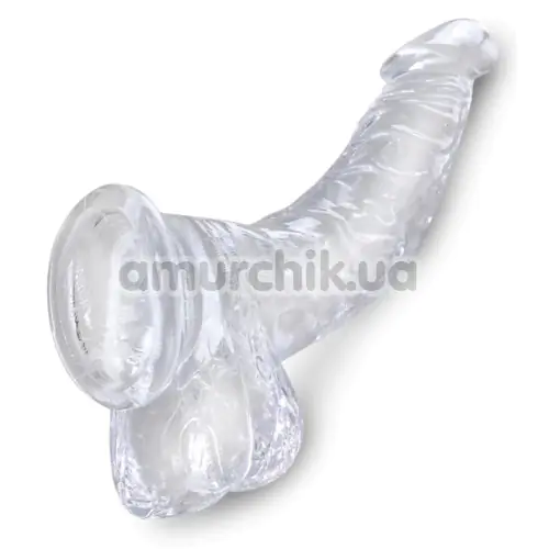 Фаллоимитатор King Cock Clear 7.5 Cock With Balls, прозрачный