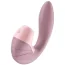 Вибратор с вакуумным стимулятором Satisfyer Supernova, розовый - Фото №1