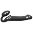Безременевий страпон із вібрацією Strap-On-Me Vibrating Bendable Strap-On L, чорний - Фото №3