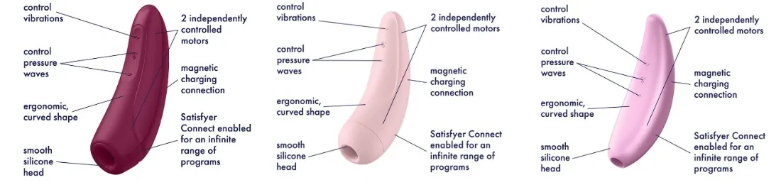 Satisfyer Curvy 1+, 2+, 3+