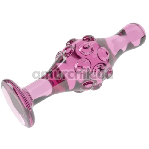 Анальна пробка Lovetoy Glass Romance GS17, рожева