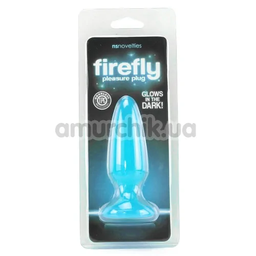Анальная пробка Firefly Pleasure Plug Small, голубая