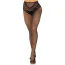 Колготки Leg Avenue Crotchless Net Tights With Heart Backseam, черные - Фото №3