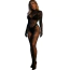 Комбинезон Star Night High Neck Leopard Bodystocking, черный - Фото №2