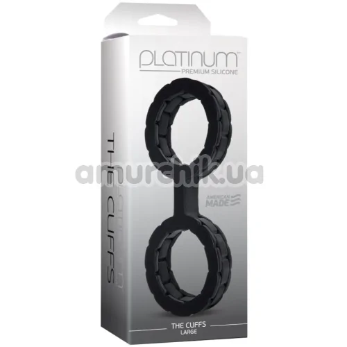 Наручники Platinum The Cuffs Large, чорні