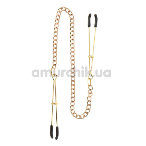 Зажимы для сосков Taboom Tweezers With Chain, золотые