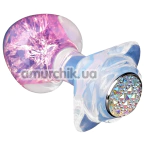 Анальная пробка с радужным кристаллом Univibe Plug FSJ013-2, прозрачная - Фото №1