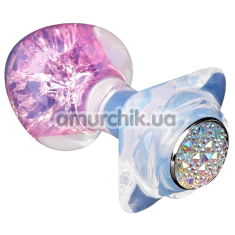 Анальная пробка с радужным кристаллом Univibe Plug FSJ013-2, прозрачная - Фото №1
