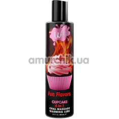 Массажно-оральный лубрикант с согревающим эффектом Wet Fun Flavors 4-in-1 Cupcake, 89 мл - Фото №1