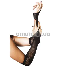 Перчатки Leg Avenue Fishnet Arm Warmers, черные - Фото №1