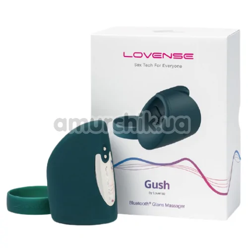 Вібромасажер для члена Lovense Gush, темно-бірюзовий