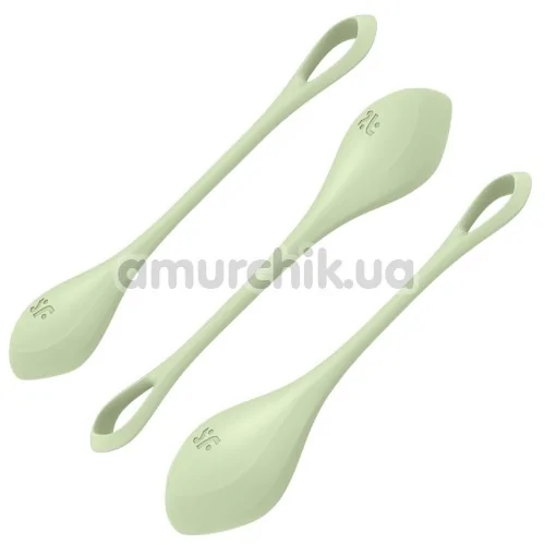 Набір вагінальних кульок Satisfyer Yoni Power 2, зелений