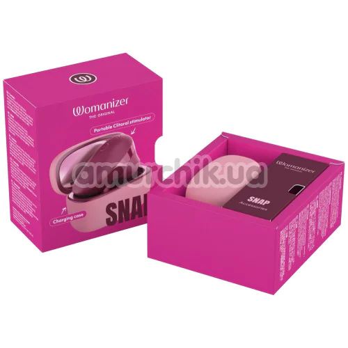 Симулятор орального секса для женщин Womanizer Snap, бордовый