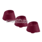 Набор насадок на симулятор орального секса для женщин Womanizer Inside Out, Duo (Size M), бордовый - Фото №1