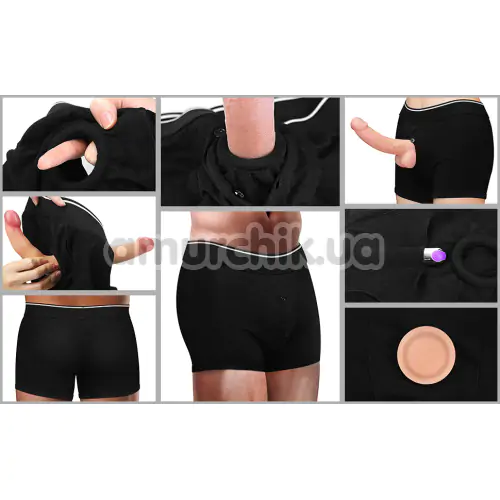 Шорты для страпона Lovetoy Ingen Handy Strapon Shorts, черные