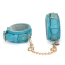 Фиксаторы для рук Liebe Seele Siren's Cove Lamb Leather Wrist Cuffs With Velvet Lining, голубые - Фото №1