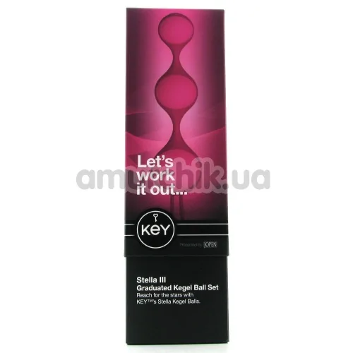 Вагинальные шарики Key Stella III Graduated Kegel Ball Set, розовые