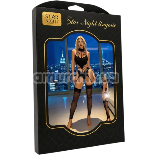 Комбинезон Star Night Sexy Rhythm Bodystocking, черный