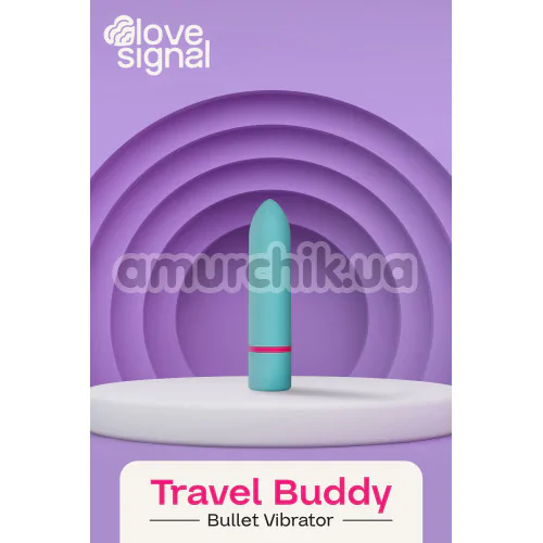 Клиторальный вибратор Love Signal Travel Buddy, бирюзовый