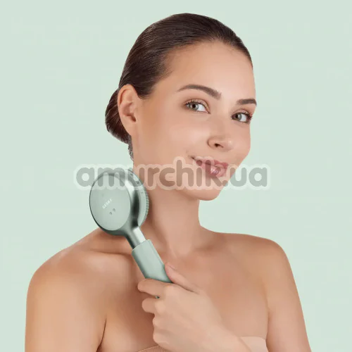 Звуковая щетка для тела Geske Sonic LED Full-Body Brush 9 in 1, зеленая