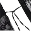 Комплект Star Night Floral Long Set, чорний: халатик + трусики-стрінги - Фото №11