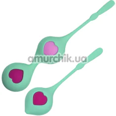 Набор вагинальных шариков Passion Labs Vaginal Kegel Ball Set Stella, зеленый - Фото №1