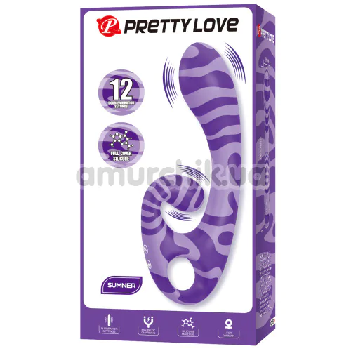 Вибратор Pretty Love Sumner, фиолетовый