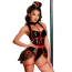 Костюм медсестры JSY Sexy Lingerie 0418, черно-красный: боди + портупея + головной убор - Фото №4