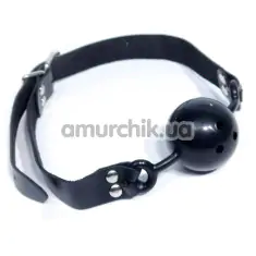 Кляп Boss Series Fetish Knebel-Ball Gag з кулькою, чорний - Фото №1