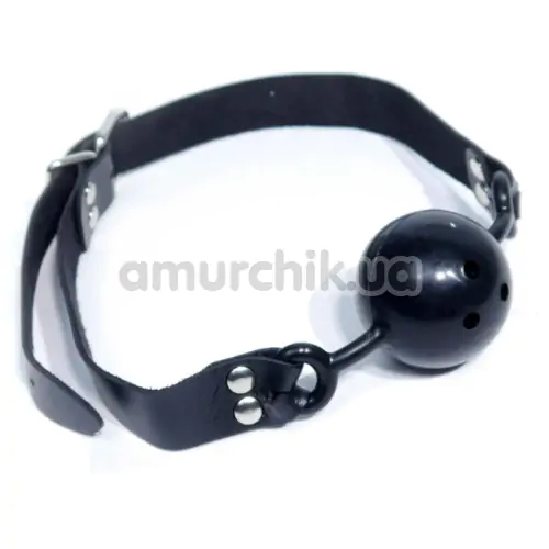 Кляп Boss Series Fetish Knebel-Ball Gag з кулькою, чорний - Фото №1