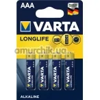 Батарейки Varta LongLife AAA (LR03), 4 шт - Фото №1