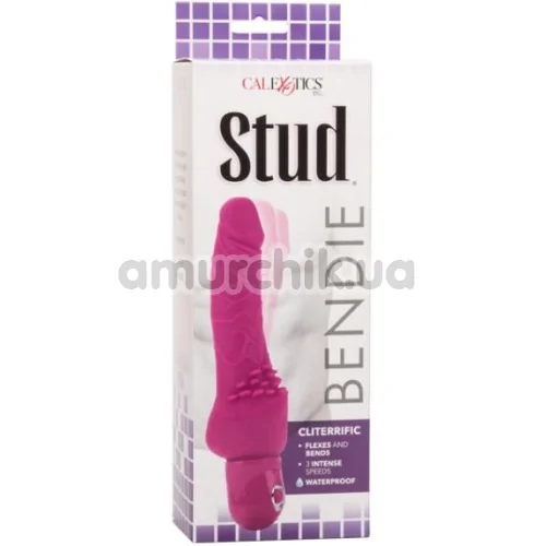 Вибратор Bendie Stud Cliterrific, розовый