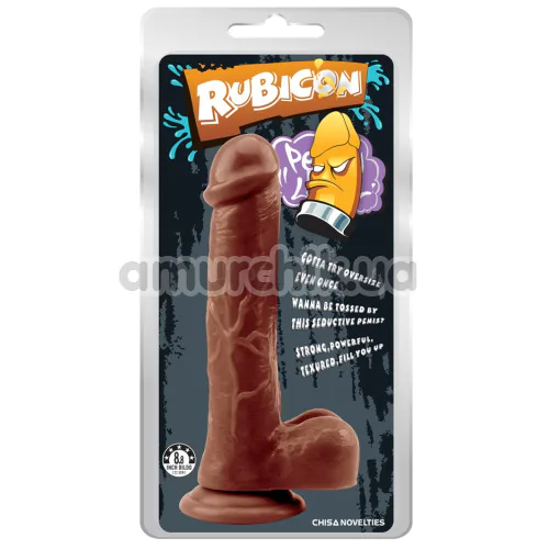 Фалоімітатор Rubicon Devil Inside Penis 8.8, коричневий