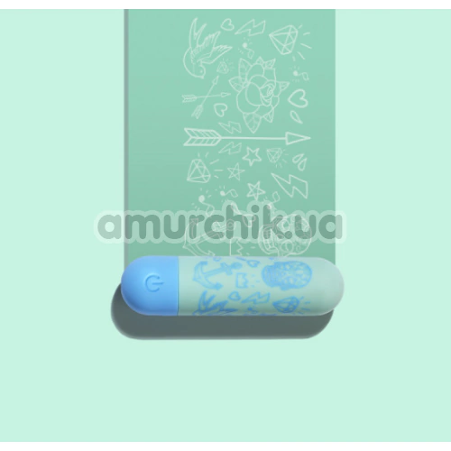 Кліторальний вібратор Shots S-Line Sweet Vibrating Pussy Bullets I'm Drawn To You, бірюзовий