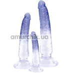 Набір анальних фалоімітаторів Crystal Clear Anal Training Set, прозорий - Фото №1